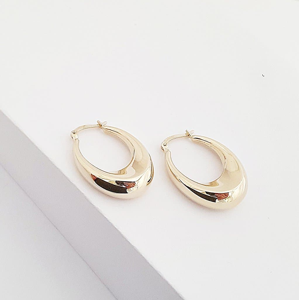 Gewölbte Große Creolen