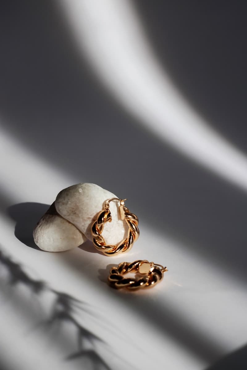 Elegante Ohrstecker 18K