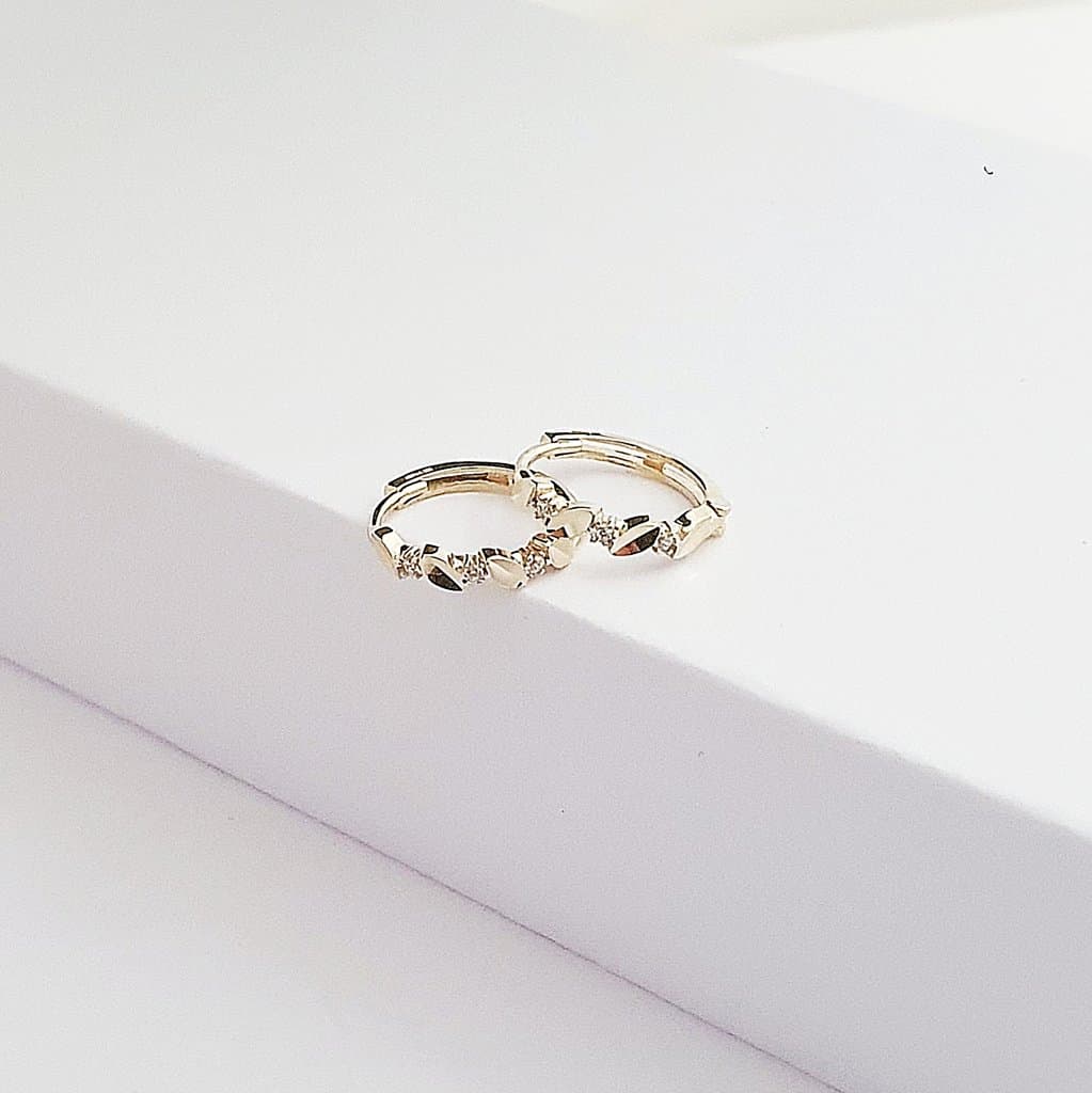 Blattmotiv Kleine Creolen